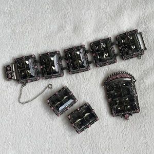 VTG 1950’s Sarah Coventry Midnight Magic Parure *rare*